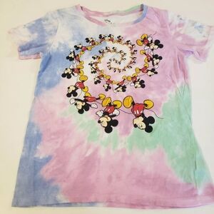 Tie-dye Disney Mickey Mouse tee shirt size L